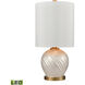 Koray 21 inch 60.00 watt Pearl with Gold Table Lamp Portable Light