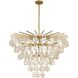 Jacqueline 12 Light 42 inch Antique Brass Chandelier Ceiling Light, Large