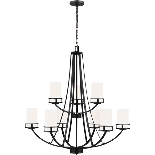Robie 9 Light 33 inch Midnight Black Chandelier Ceiling Light