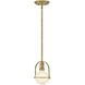 Somerset 1 Light 6.25 inch Heritage Brass Semi-flush Mount Ceiling Light