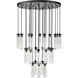 Beau 27 Light 36 inch Matte Black Chandelier Ceiling Light