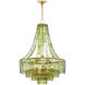 Vintner 7 Light 27.25 inch Contemporary Gold Leaf Chandelier Ceiling Light