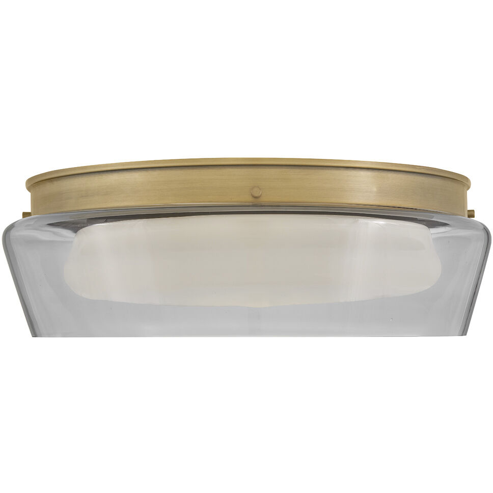 Demi LED 22 inch Heritage Brass Flush Mount Ceiling Light