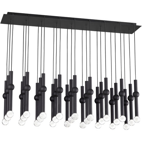 Sean Lavin Guyed LED Nightshade Black Chandelier Ceiling Light, Integrated LED