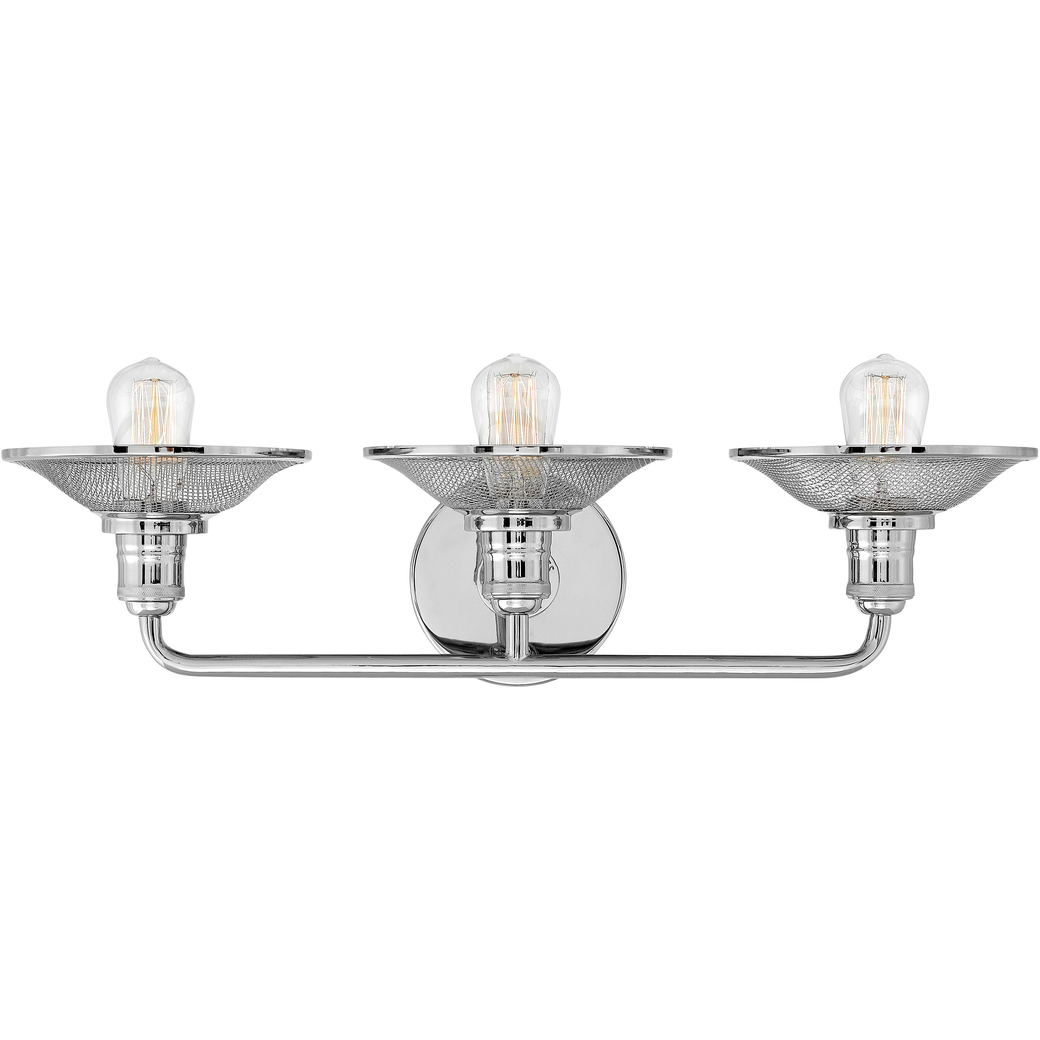 Rigby 3 Light 27 inch Polished Nickel Vanity Light Wall Light