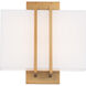 Downton Wall Sconce Wall Light in 3500K, Aged Brass