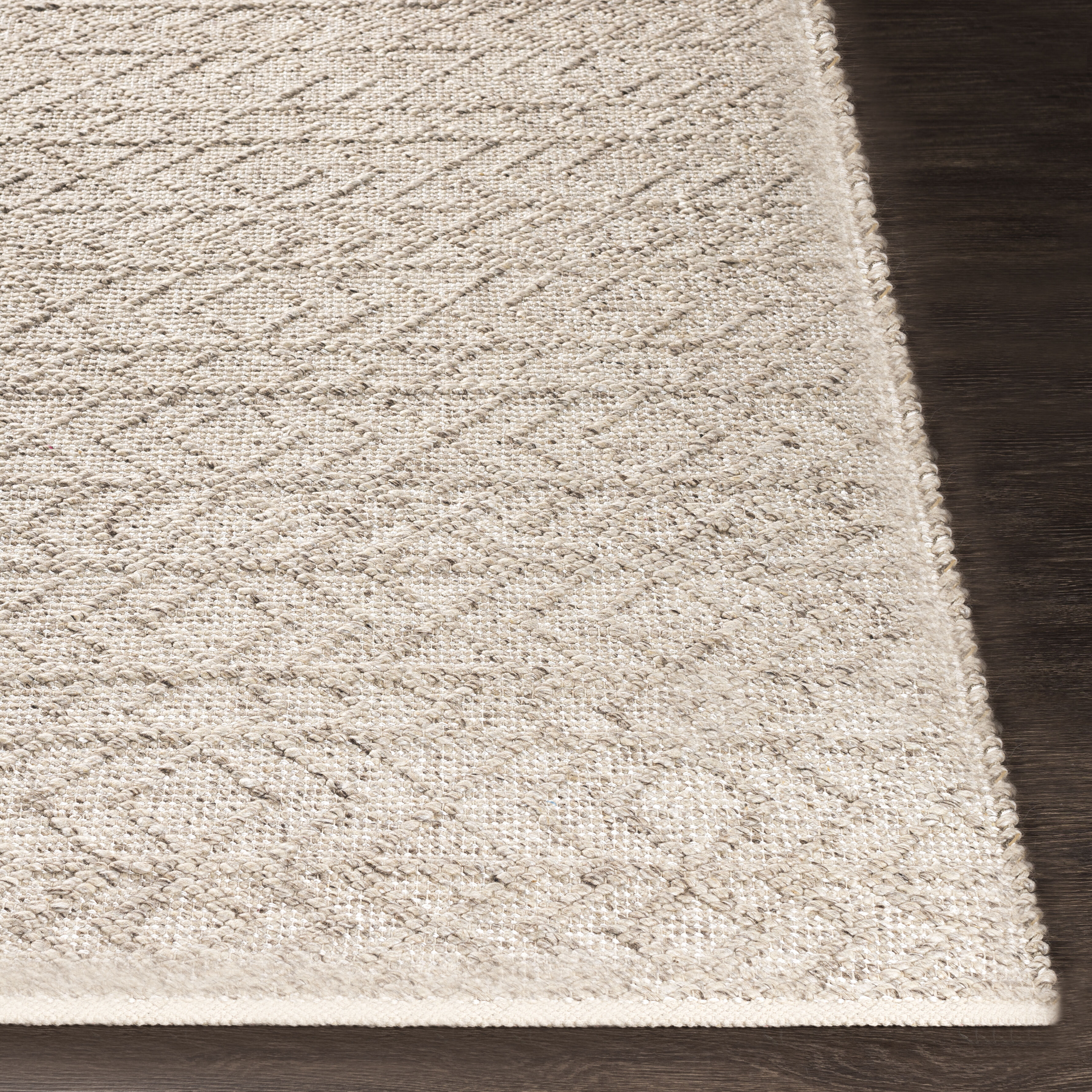 Ingrid 96 X 96 inch White Rug in 8 Ft Square, Square