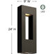 Atlantis LED 24 inch Bronze Outdoor Wall Mount Lantern, Large