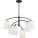 Headington 6 Light 40 inch Coal Chandelier Ceiling Light