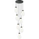 Seranna 7 Light 22.38 inch Matte Black Pendant Ceiling Light
