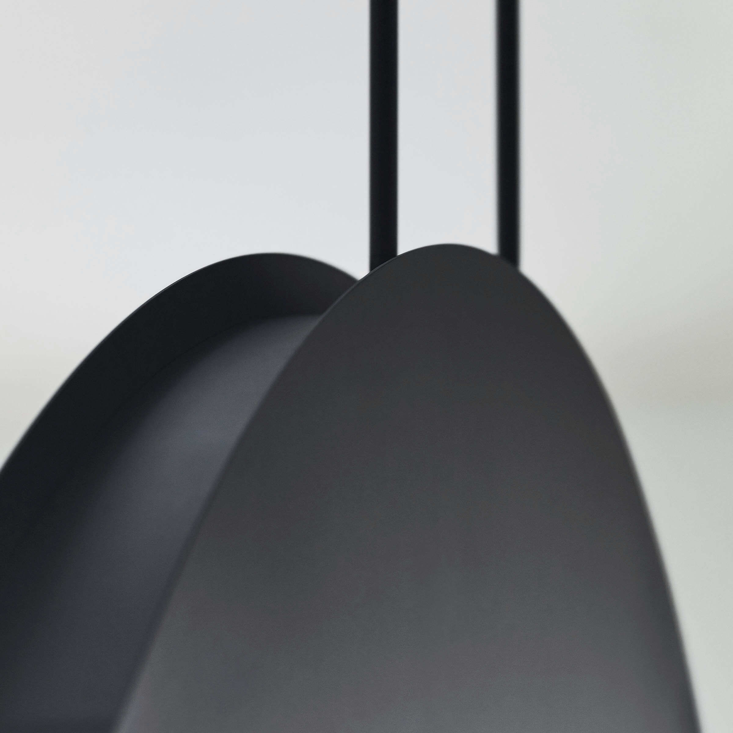 Sean Lavin Bau LED Nightshade Black Linear Suspension Ceiling Light, Integrated LED