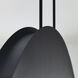 Sean Lavin Bau LED Nightshade Black Linear Suspension Ceiling Light, Integrated LED