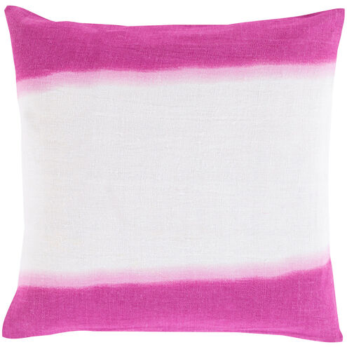 Double Dip 20 inch Ivory, Bright Purple, Bright Pink Pillow Kit