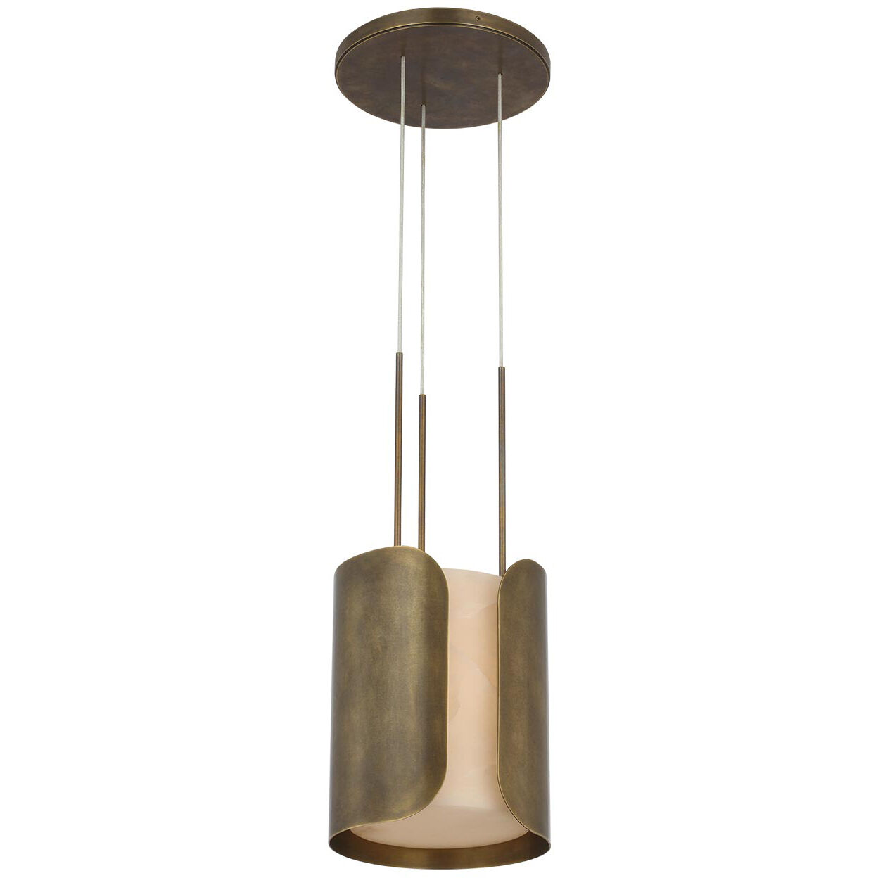 Anne-Marie Barton Armise LED 11 inch Mottled Brass Pendant Ceiling Light