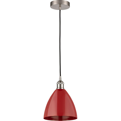 Edison Plymouth Dome LED 8 inch Polished Chrome Mini Pendant Ceiling Light