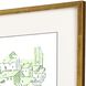 Architectural Collection Blue Framed Art