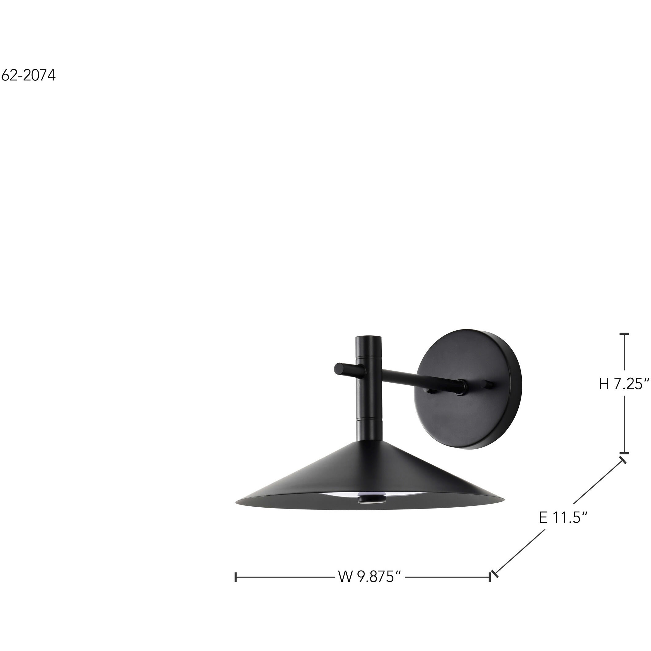 Corrine LED 9.88 inch Matte Black Vanity Light Wall Light