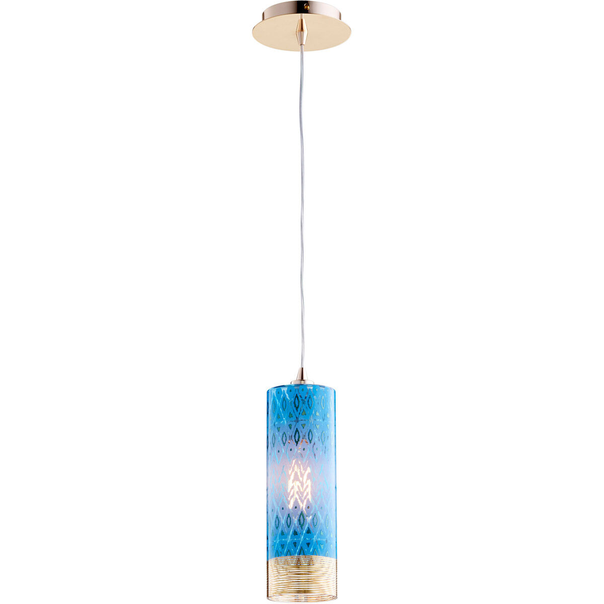 Kaska 1 Light 4 inch Gold Pendant Ceiling Light