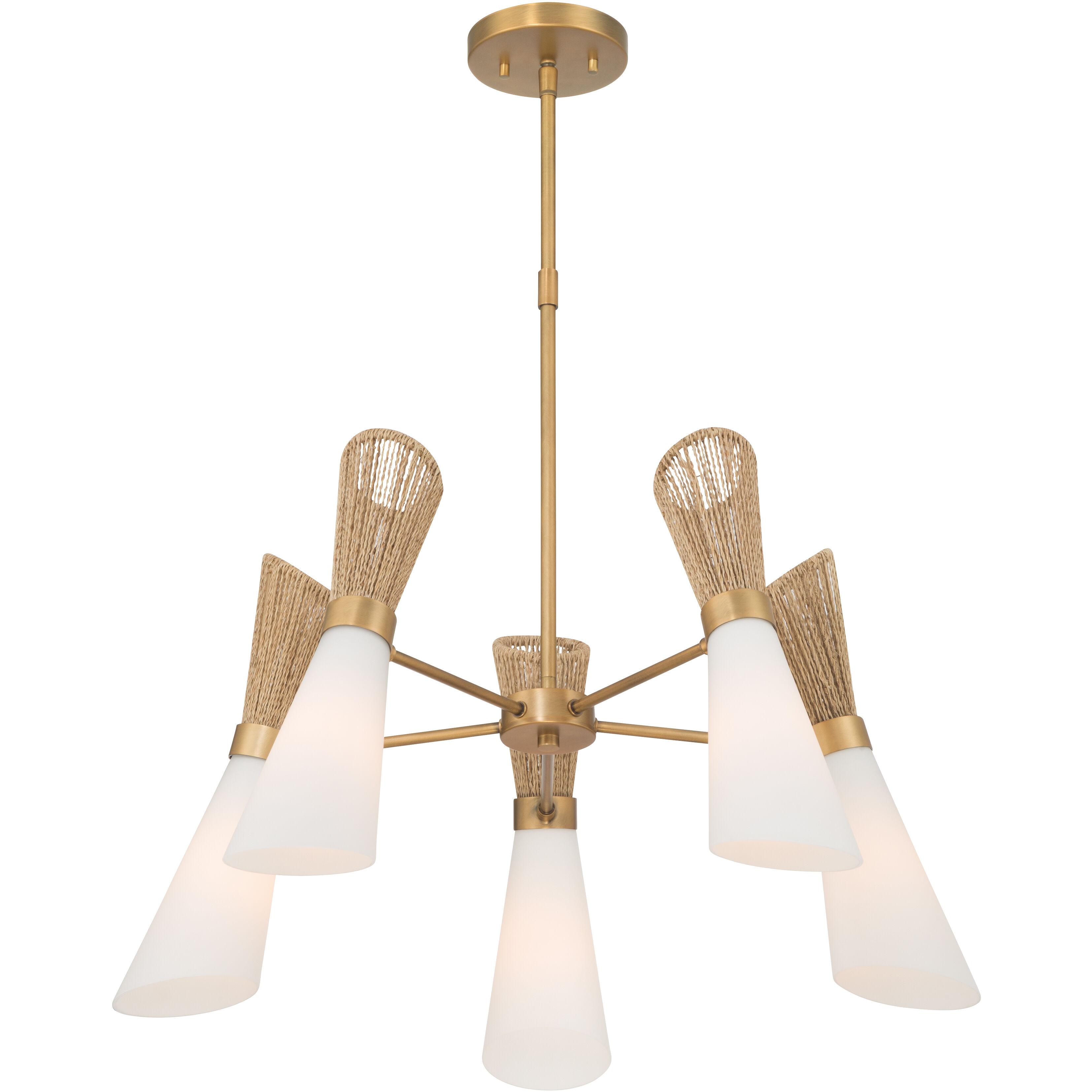 Vantrel 5 Light 26.25 inch Legacy Brass Chandelier Ceiling Light