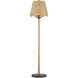 Annabelle 59.75 inch 75 watt Natural and Mole Black Floor Lamp Portable Light, Suzanne Duin Collection