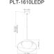Palatine LED 17.25 inch Matte Black Pendant Ceiling Light