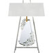 Forever Flora 31.6 inch 7 watt Polished Chrome Table Lamp Portable Light in Gold Rope, Gold Rope