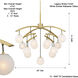 Curven 13 Light 42 inch Legacy Brass Chandelier Ceiling Light