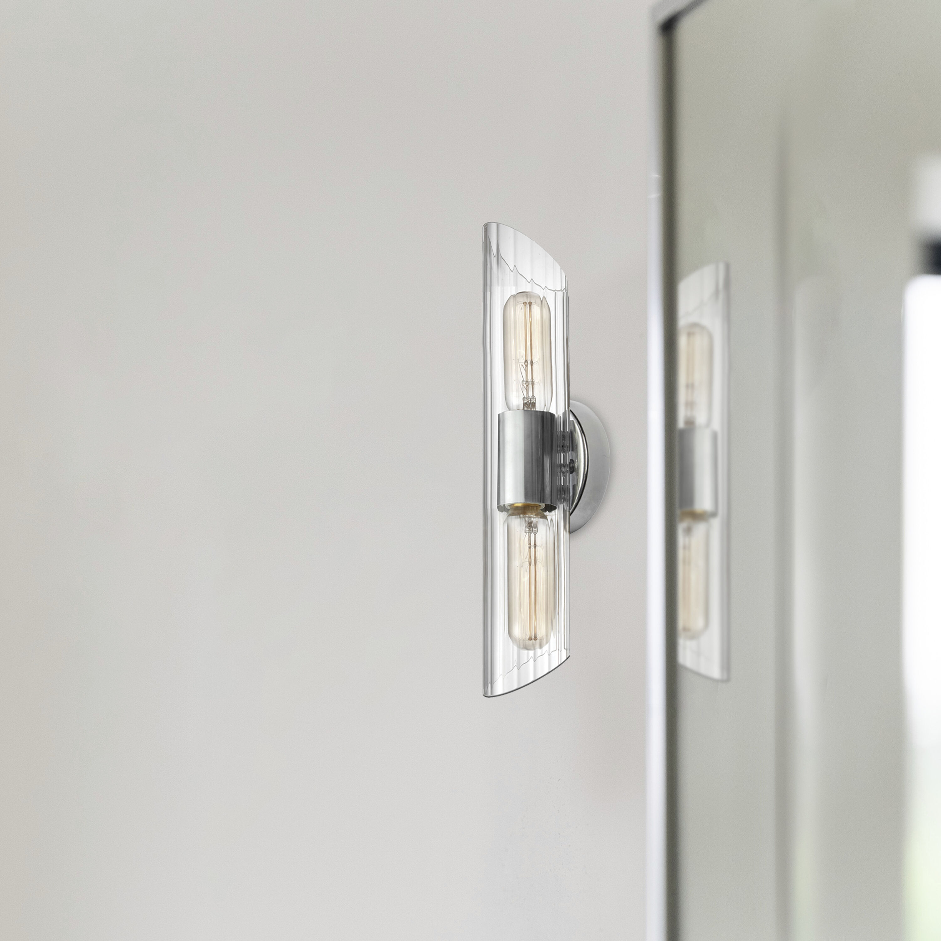 Samantha 2 Light 16 inch Polished Chrome Vanity Light Wall Light