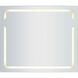Reflekt 42 X 36 inch Mirror with Brushed Aluminum Wall Mirror