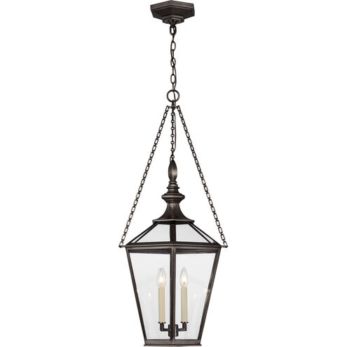 Chapman & Myers Evaline LED 17.5 inch Bronze Lantern Pendant Ceiling Light, Medium