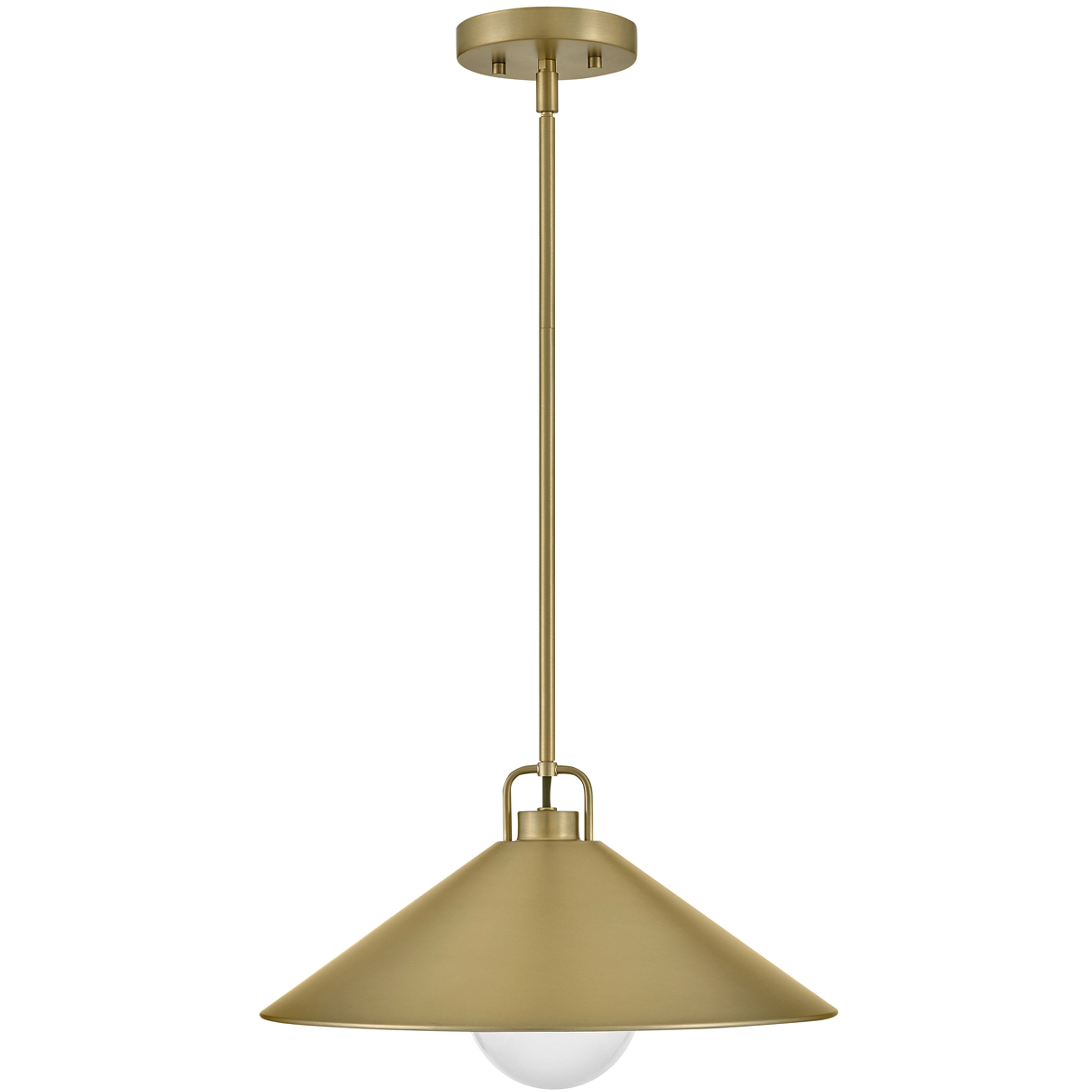 Milo LED 16 inch Lacquered Brass Pendant Ceiling Light