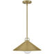 Milo LED 16 inch Lacquered Brass Pendant Ceiling Light