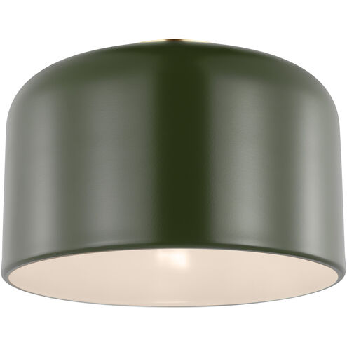 Malone 1 Light 10.75 inch Olive Ceiling Flush Mount Ceiling Light