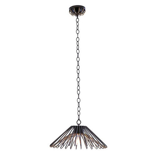 Metro Ii 1 Light 13.75 inch Bronze Gold Pendant Ceiling Light
