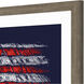 Sporting Blue and Red and White Framed Art