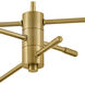 Birdie LED 30 inch Lacquered Brass Chandelier Ceiling Light