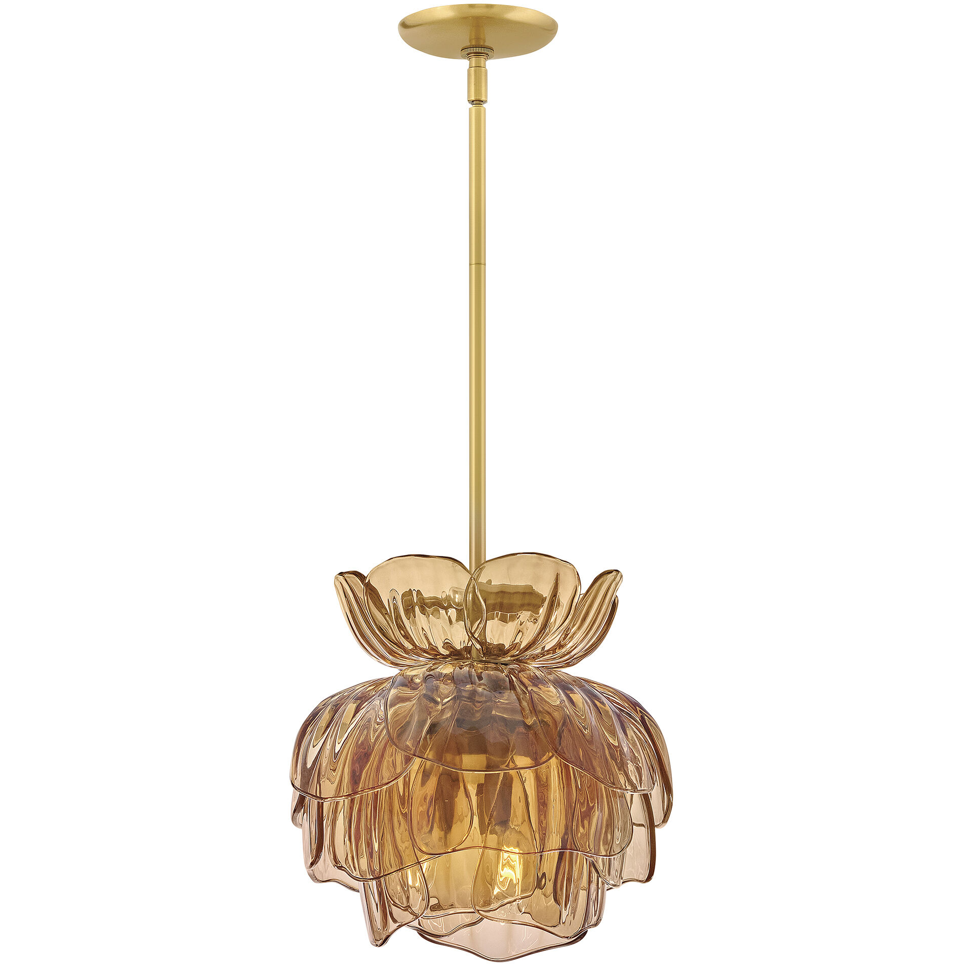 Fantine Pendant Ceiling Light in Light Amber