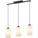 Manitou 3 Light 27.75 inch Ebony Linear Pendant Ceiling Light