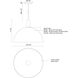 Archibald 1 Light 15.75 inch Brushed Nickel With Black Detail Pendant Ceiling Light