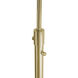 Marilyn 94 inch 28.00 watt Weathered Brass and Black Arc Floor Lamp Portable Light