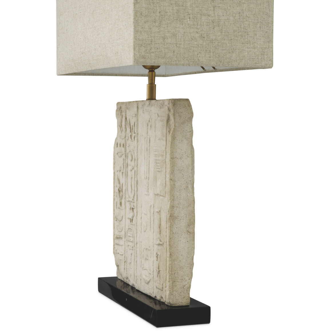 Hathor 30.71 inch 40 watt Sandstone with Brushed Brass Table Lamp Portable Light