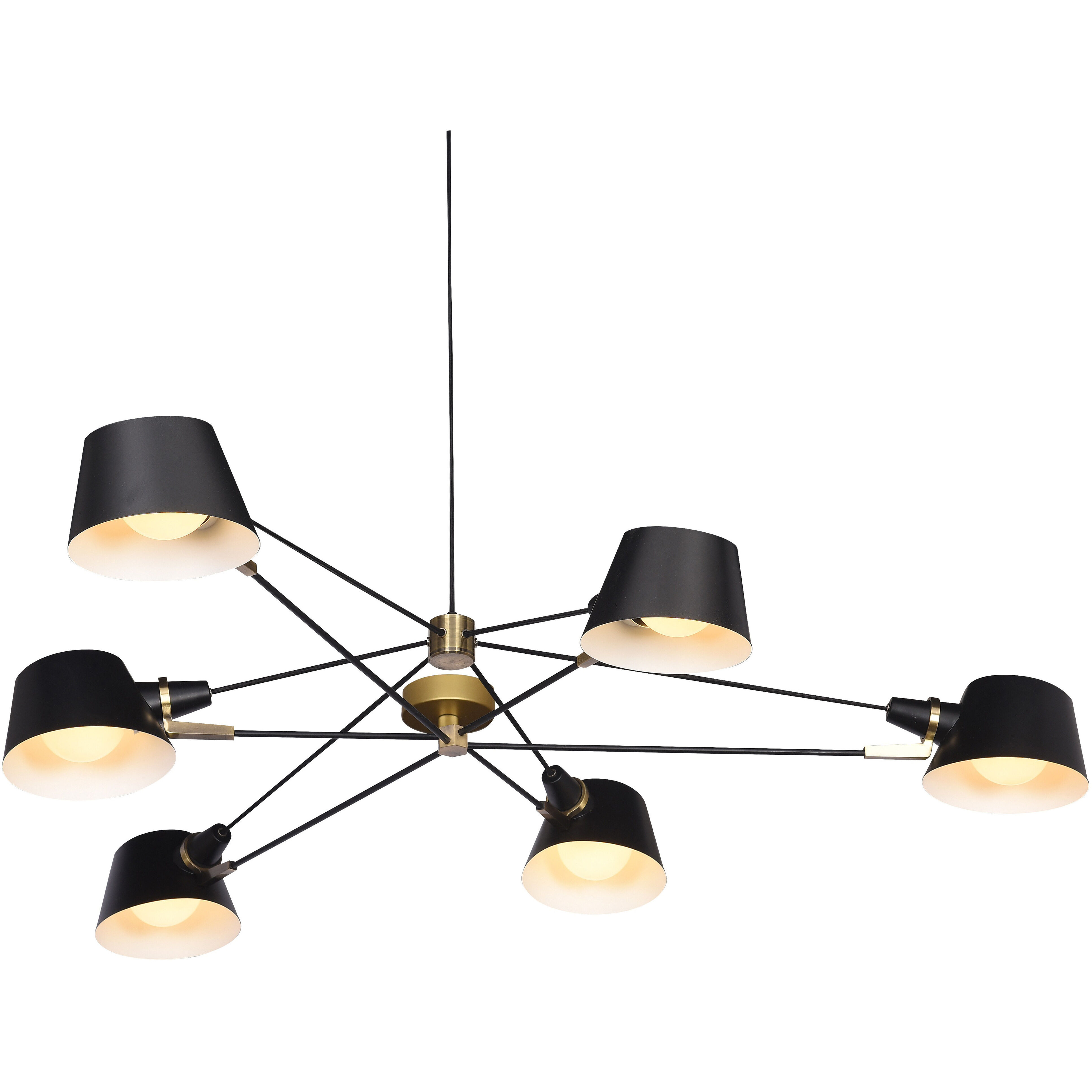 Canada LED 47 inch Black Chandelier Ceiling Light
