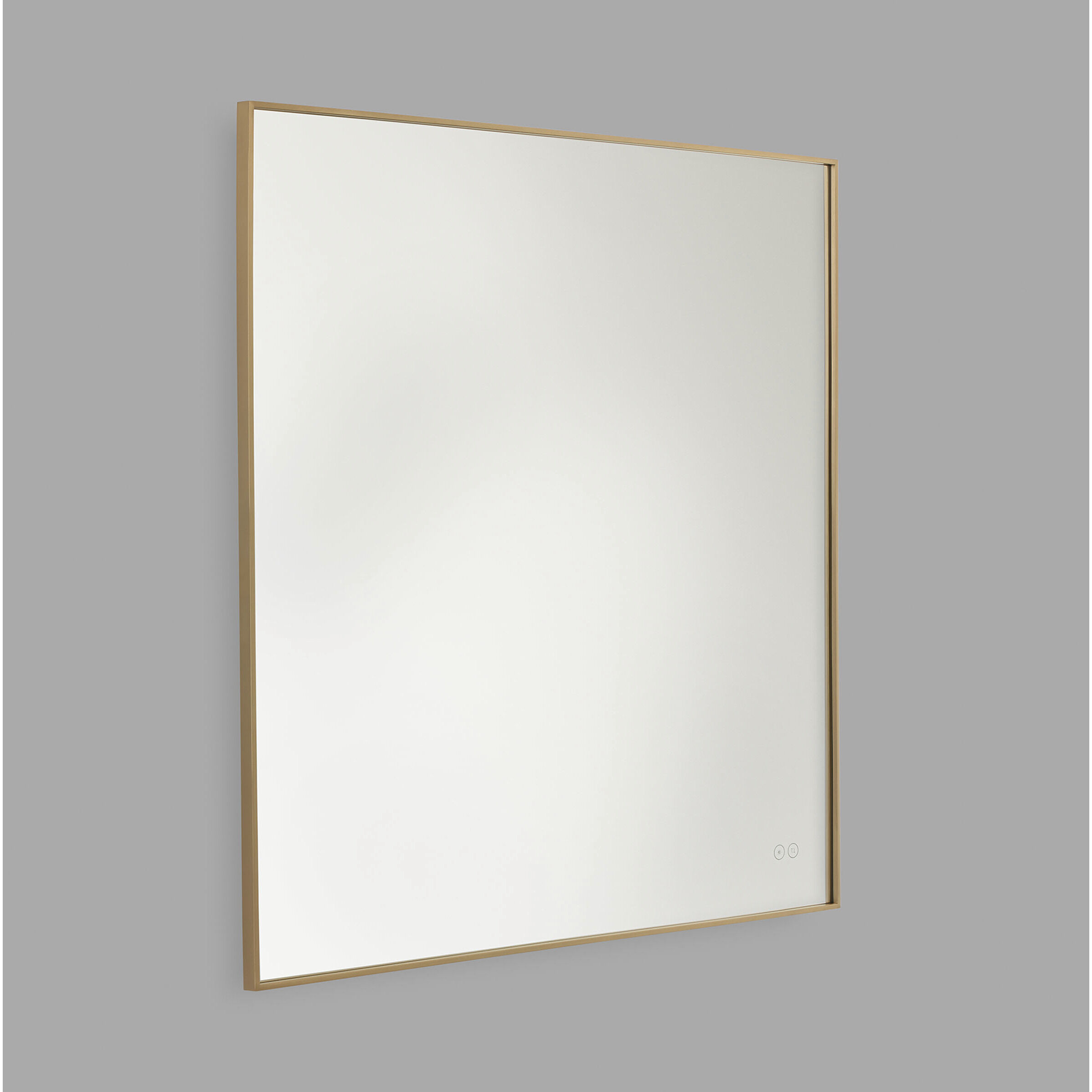 Cadre 36 X 36 inch Satin Brass Backlit Wall Mirror