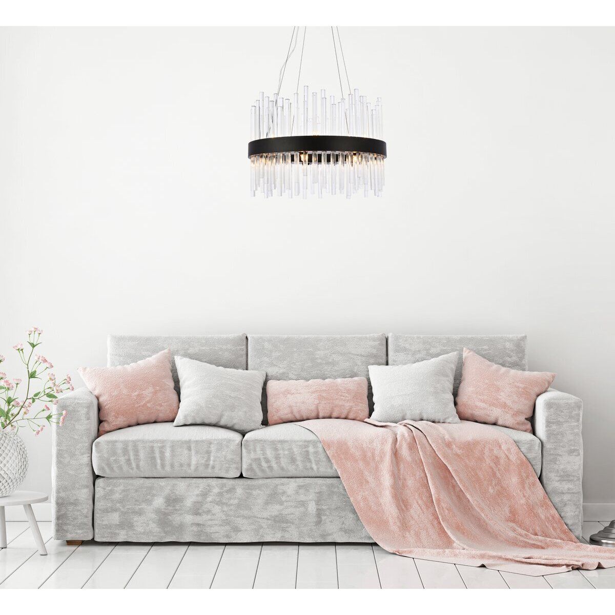 Dallas 14 Light 20 inch Black Pendant Ceiling Light