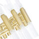 Orgue LED 32 inch Satin Gold Down Chandelier Ceiling Light