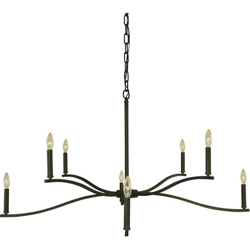Bridgeport 8 Light 46 inch Iron Chandelier Ceiling Light