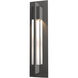 Axis 1 Light 19 inch Coastal Natural Iron Outdoor Sconce