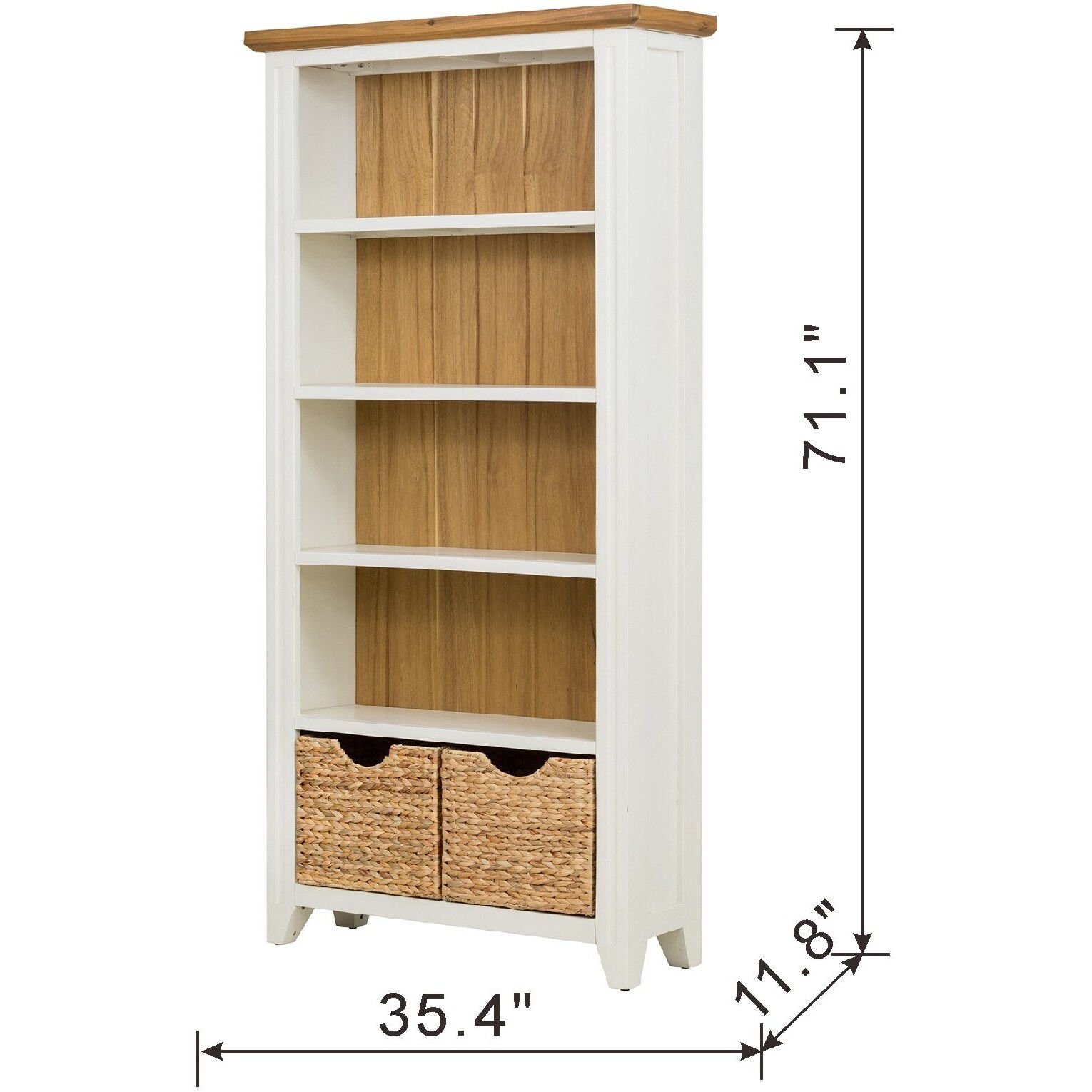 Anita White and Brown Book Shelf