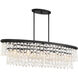 Shimmering Elegance 5 Light 48 inch Sand Coal Island Light Ceiling Light