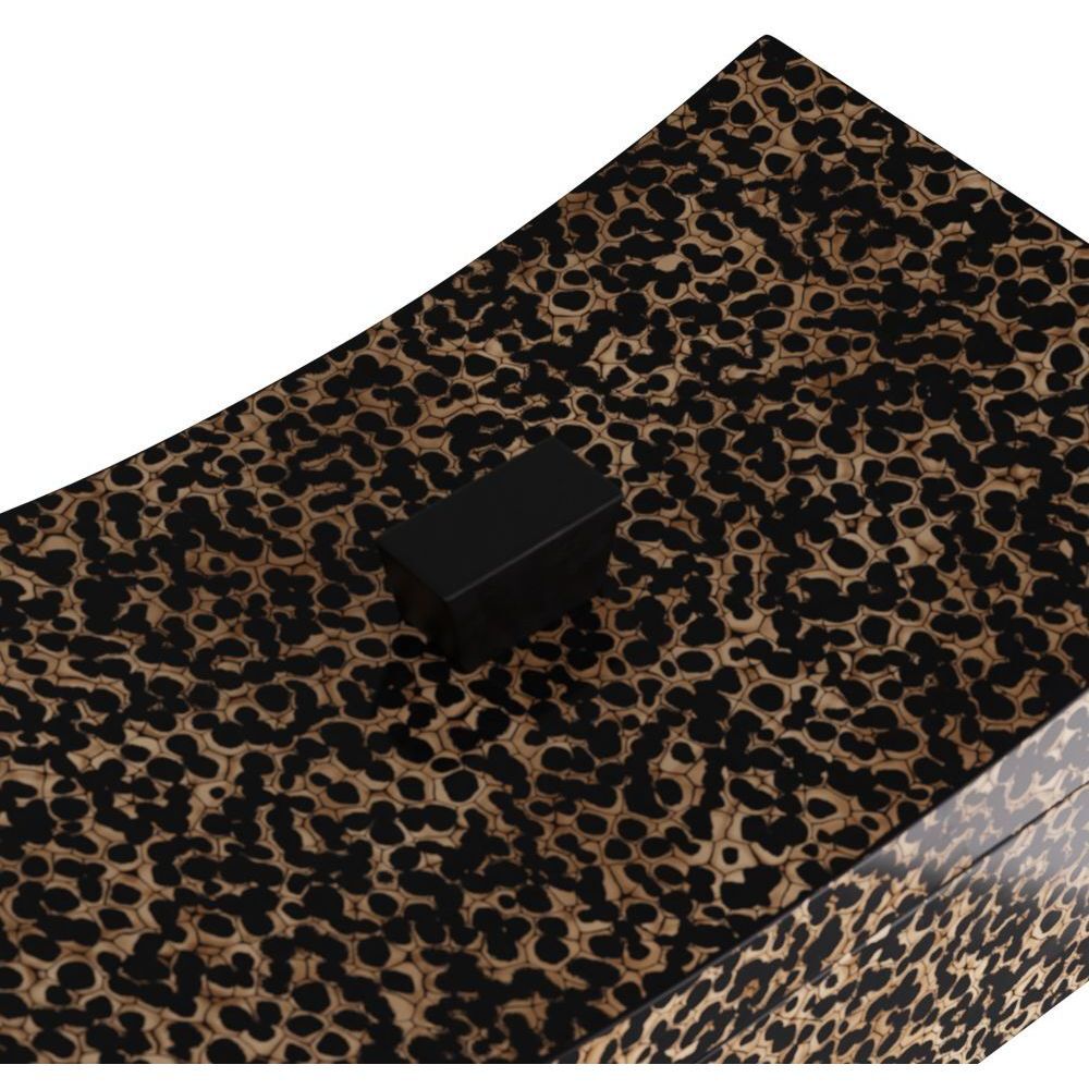 Yarin 12 inch Black & Ivory Box